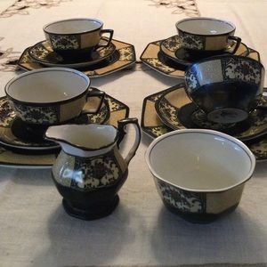Art Deco tea set, Nanette pattern